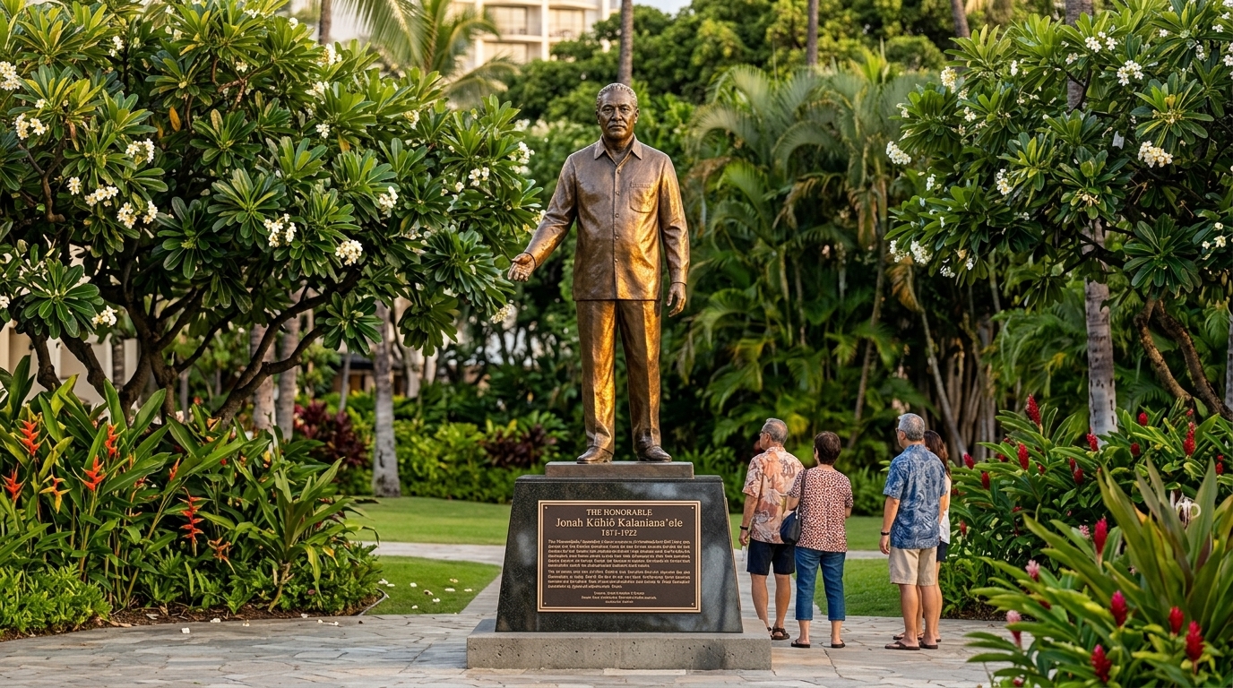 Prince Kūhiō monument in Waikiki